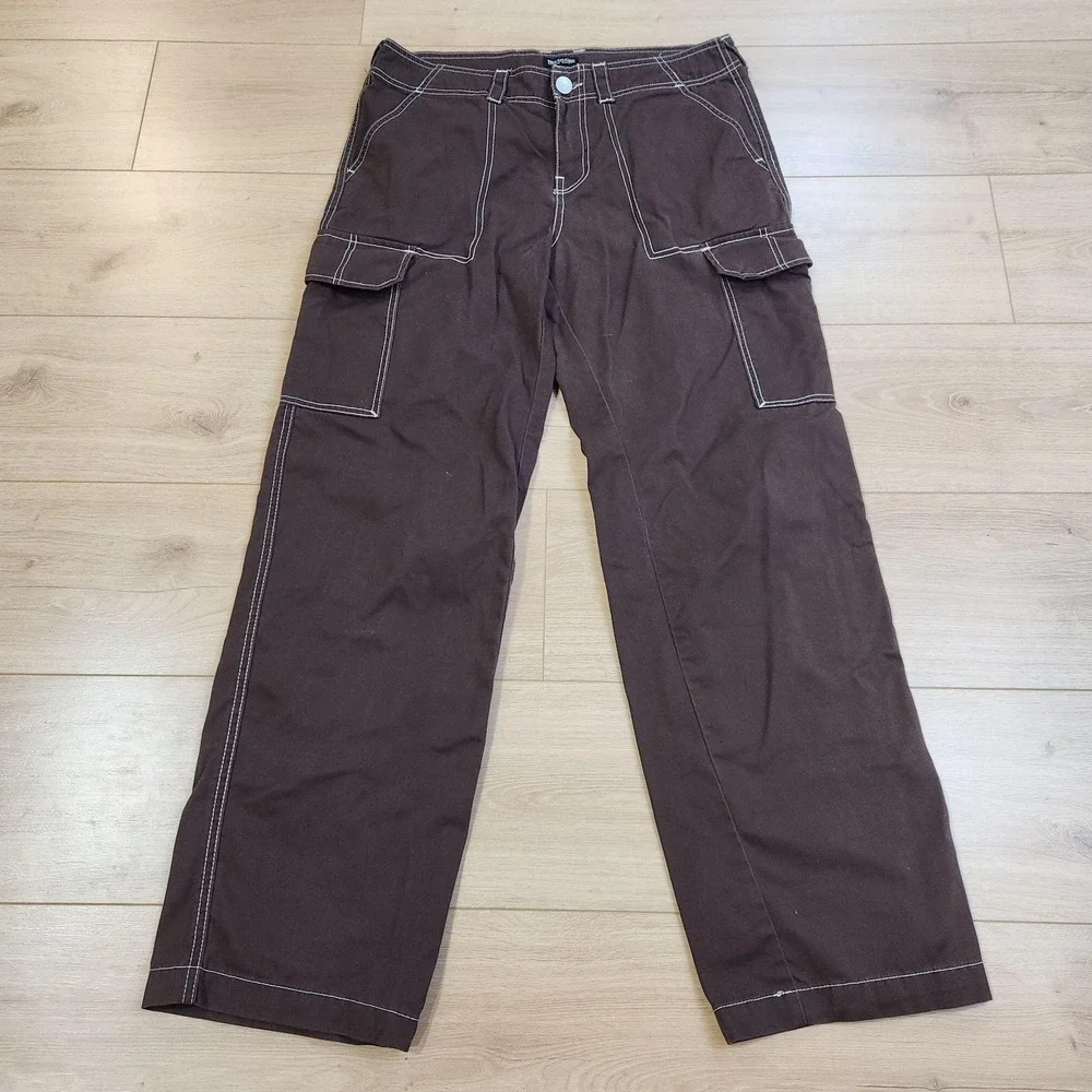 True Religion Pants Mens 30x32 Brown Cargo Canvas Military SN Workwear Casual